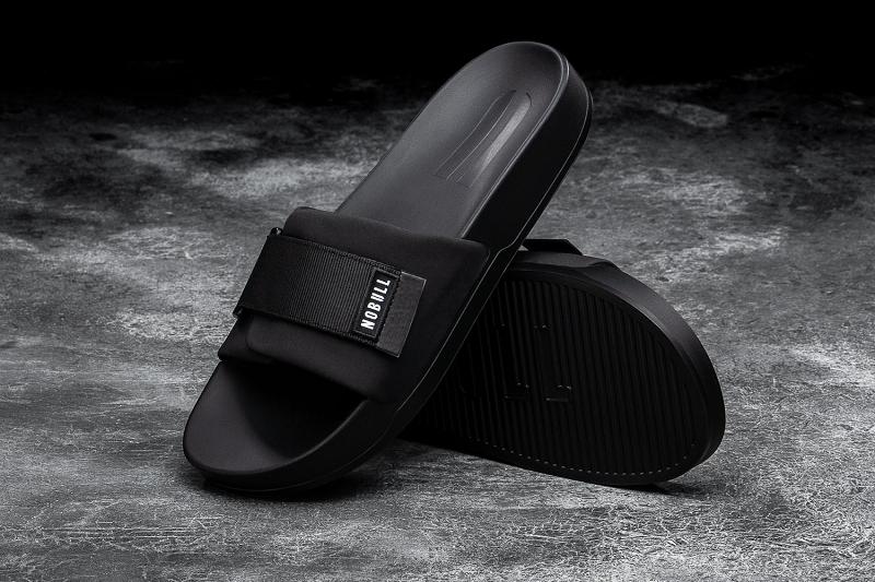 Women's Nobull Adjustable Slide Slides Black | SG N2779W